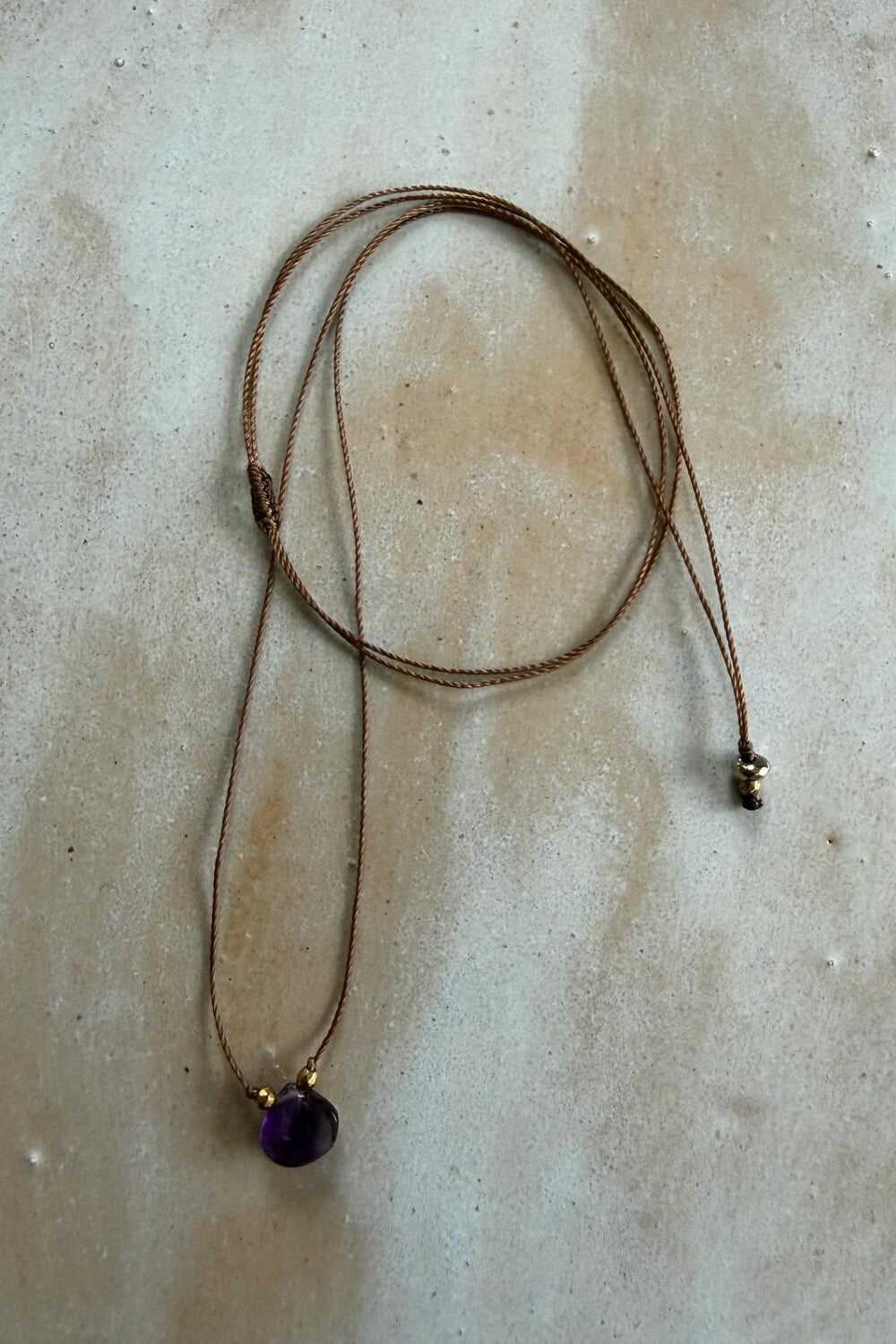 Agnes perlehalskæde - 05 Amethyst
